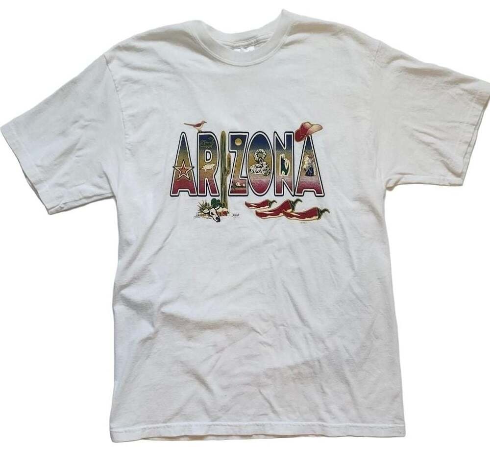 Vintage Arizona Souvenir Graphic T-Shirt White